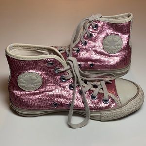 CONVERSE Sequin High Tops. Great condition.